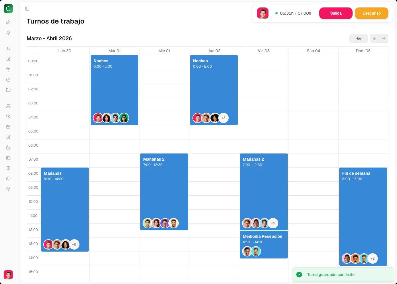 Planifica los turnos de tu equipo en minutos
