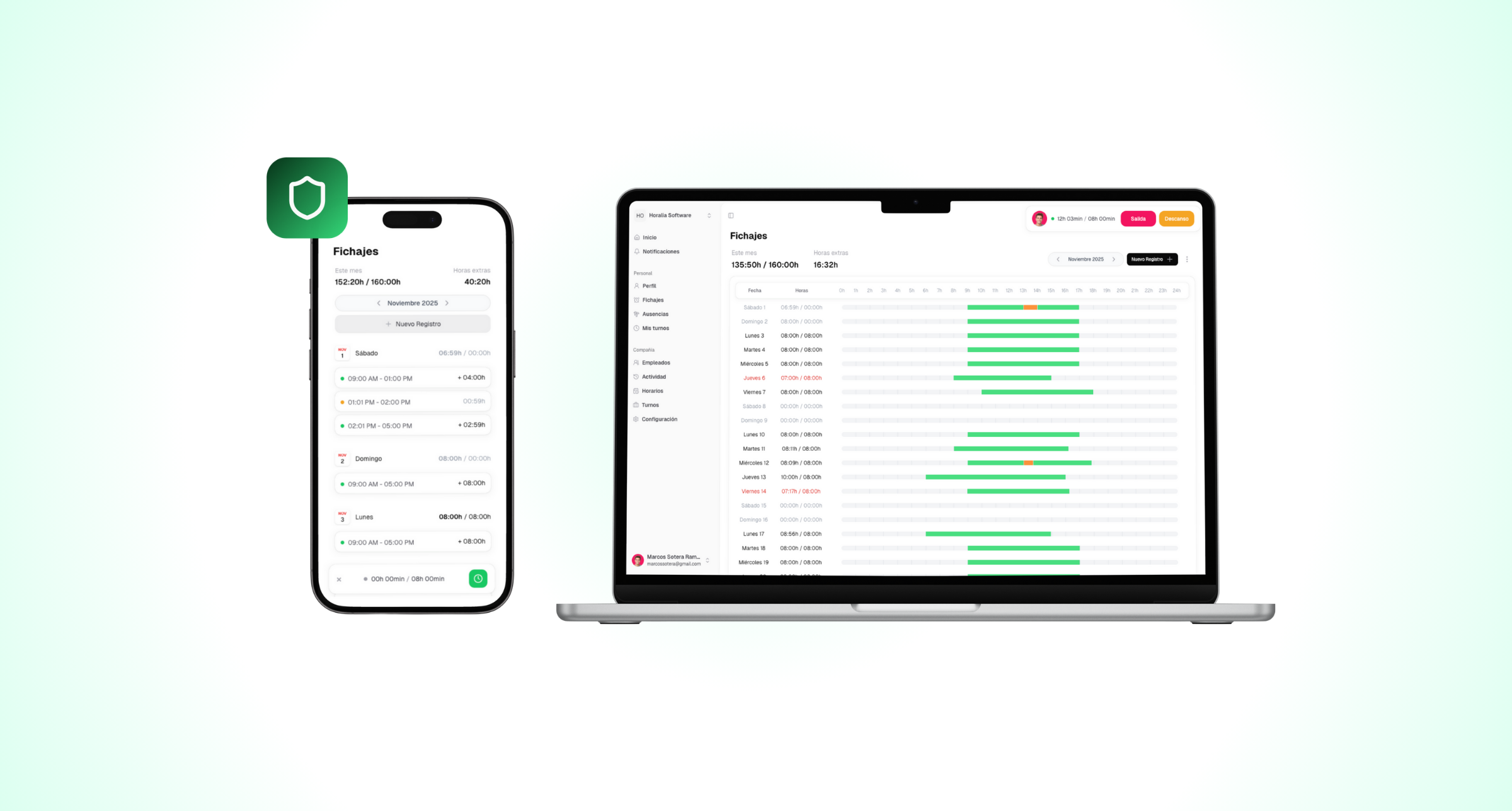 Guía completa para fichar con Horalia