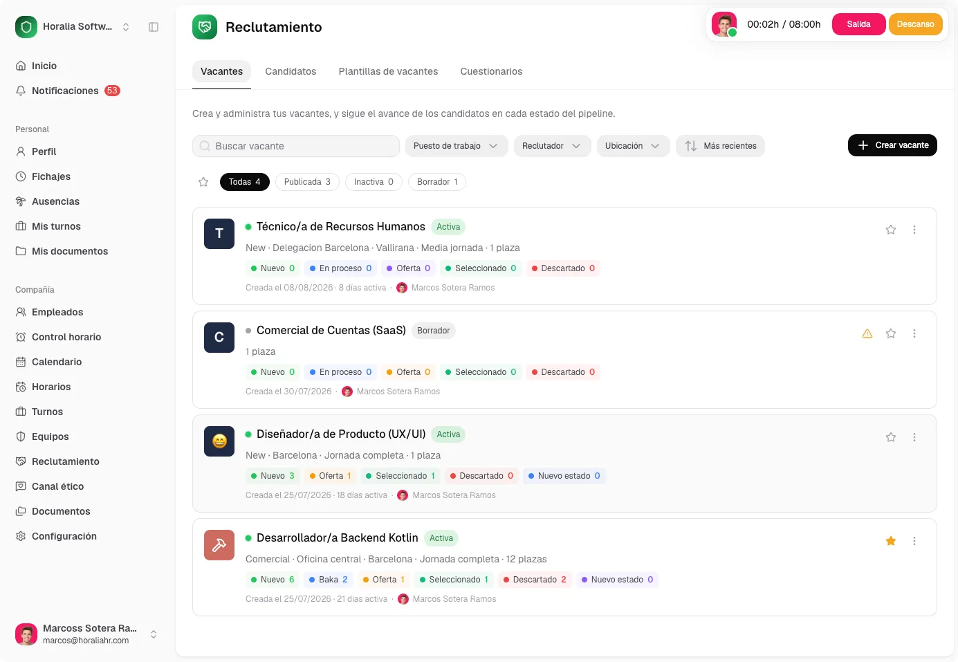 Software de reclutamiento para atraer y contratar talento