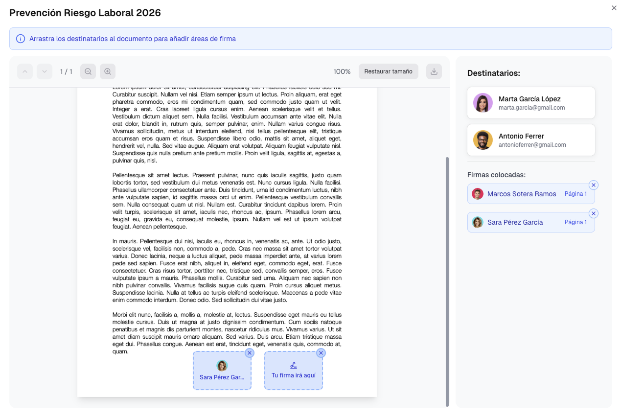 Horalia documents table