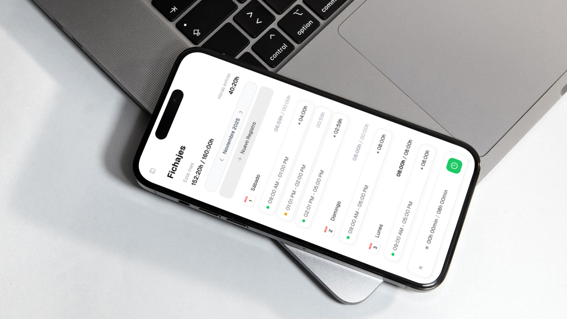 Registro horario digital obligatorio 2026/27